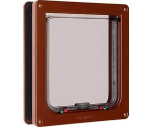 Katt - Petmate Large Cat Flap - Brown - K221B