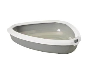 Katt - Savic Rincon corner toilet - grey/white - K2017G