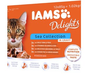 Katt - Iams Cat Adult Sea collection in Gravy  12x85g - I550102