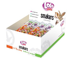 Smådyr - Lolo Pets Smakers box for gerbils & rabbit popcorn 12 pcs./box - HT73132