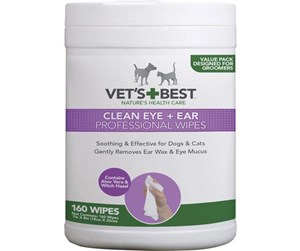 Katt - Vets Best Clean Ear / Eye Wipes (160) - HK03736