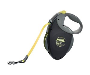 Hund - Flexi - Leash Giant L 10M Tape Black/Neon Yellow Max 50Kg - (600.7786) - H7922S