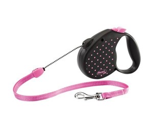 Hund - Flexi Color Dots 2014 M Leash 5 m pink - H7861P