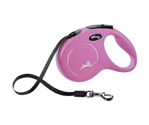 Hund - Flexi New Classic M-L leash 5 m pink - H7847P