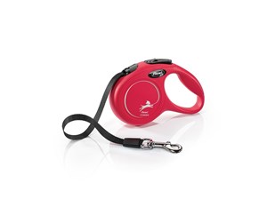 Hund - Flexi New CLASSIC XS Tape Leash 3m 12kg Red - H7845R