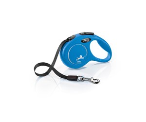 Hund - Flexi New CLASSIC XS Tape Leash 3m 12kg Blue - H7845L