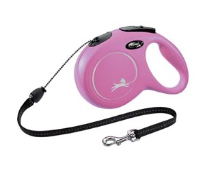 Hund - Flexi New Classic M Cord 8 m (Pink) - H7844P