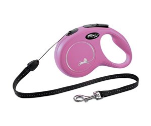 Hund - Flexi New Classic S Leash 8 m pink - H7843P