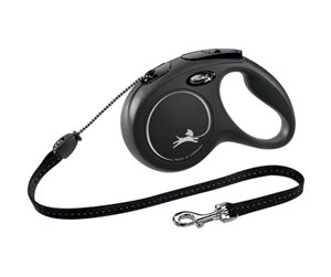 Hund - Flexi New CLASSIC M Leash 5 m black - H7842S