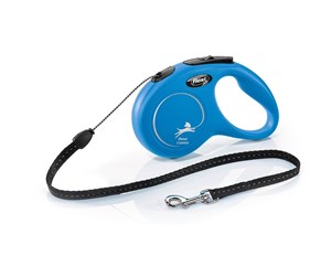 Hund - Flexi New Classic S Cord Leash 5 m Blue - H7841L