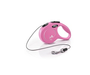 Hund - Flexi New CLASSIC XS Cord Leash 3m 8kg Pink - H7840P