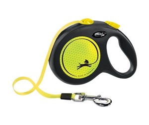 Hund - Flexi New Neon yellow leash L 5M 50KG - H7832