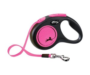 Hund - Flexi New Neon S Tape 5 m (black/neon pink) - H7831P