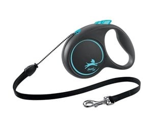 Hund - Flexi Black Design M leash 5 m 20 kg blue - H78013L