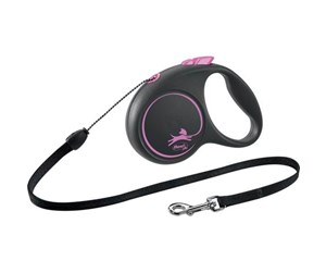 Hund - Flexi Black Design S leash 5 m 12 kg pink - H78012P