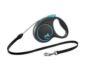 Hund - Flexi Black Design S leash 5 m 12 kg blue - H78012L