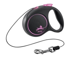 Hund - Flexi Black Design XS leash 3 m 8 kg pink - H78011P