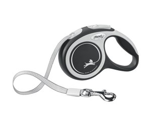 Hund - Flexi New Comfort XS Tape Leash 3m 12kg Black - H78006S