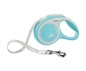 Hund - Flexi New Comfort XS Tape Leash 3m 12kg Light Blue - H78006LB