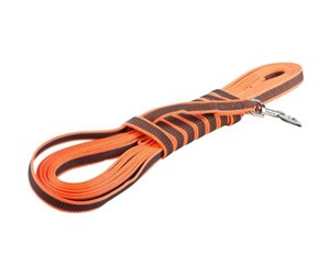 Hund - Julius-K9 C&G - Super-grip  leash - Orange-Gray Width: 0.7/ 20mm Length: 33ft / 1 - H671280