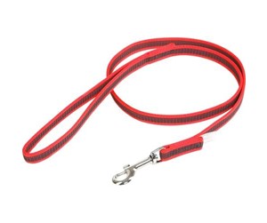 Hund - Julius-K9 C&G - Super-grip leash.red/grey.14mm/1m.with handle.max 30kg - H668419