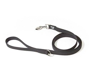 Hund - Julius-K9 Super-grip leash black/grey 14mm/1.8m with handle - H664275