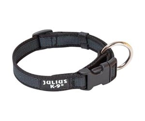 Hund - Julius-K9 C&G - Super-grip collar black/grey 25mm/39-65 cm - H660284