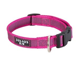 Hund - Julius-K9 C&G - Super-grip collar rosa/grey 25mm/39-65cm - H660277