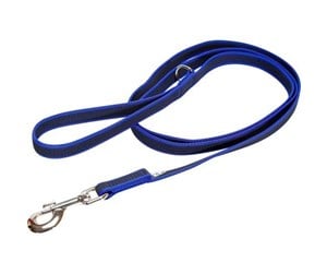 Hund - Julius-K9 C&G - Super-grip leash blue/grey 20mm/1.8m with handle - H658557