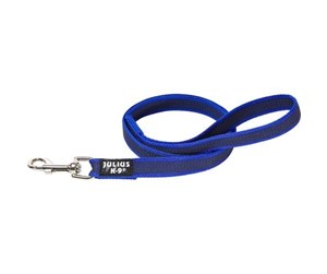 Hund - Julius-K9 C&G - Super-grip leash blue/grey 20mm/2.0m with handle - H658496