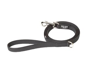 Hund - Julius-K9 Super-grip leash black/grey 20mm/1.8m with handle - H655938