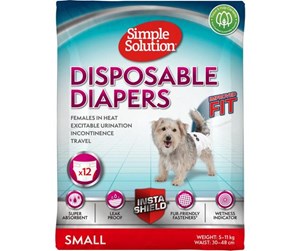 Hund - Simple Solution Disposable diapers 12 pcs. S - H05832