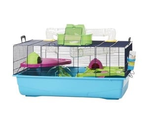 Smådyr - Savic Hamster Heaven Metro 80x50x50 cm blue - G5074L