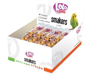 Fugl - Lolo Pets Smakers strawberry box for budgerigar 12 pcs./box - FF73232