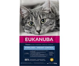 Katt - Eukanuba Sterilised/Weight Control 1+ Adult 10kg - EK061000