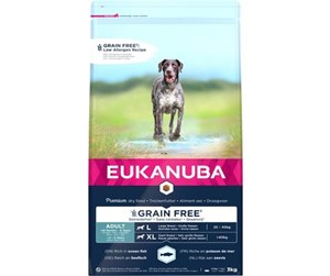 Hund - Eukanuba Adult Large Grainfree Ocean Fish 3 kg - EH680300