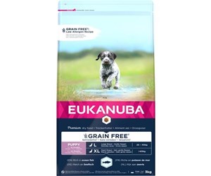 Hund - Eukanuba Puppy & Junior Large Grainfree Ocean Fish 3 kg - EH660300