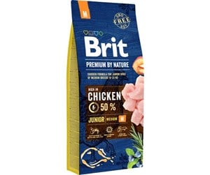 Hund - Brit Premium by Nature Junior M 15 kg - BH441500