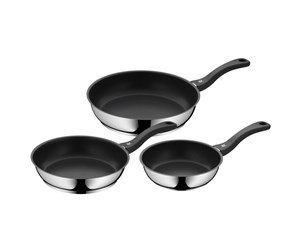 Panner - WMF Devil fry pan 20+24+28 cm set bakelite handle - 0733706299