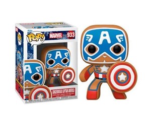 Reklameartikler - Funko! - POP! Marvel: Marvel Holiday - Gingerbread Captain America - Figur - 0889698506571