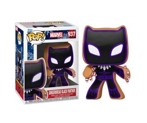 Reklameartikler - Funko! - POP! Marvel: Marvel Holiday - Gingerbread Black Panther - Figur - 0889698506625