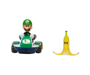 Lekesett - Jakks Super Mario 2.5 Inch Spin Out Mario Kart Luigi - 408754