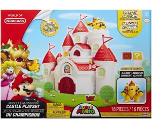 Lekesett - Jakks Super Mario 2.5 Inch Deluxe Mushroom Kingdom Playset - 58541-4L