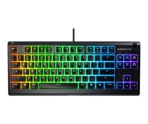 Tastatur - SteelSeries Apex 3 TKL - Gamingtastatur - Nordisk - Svart - 64834