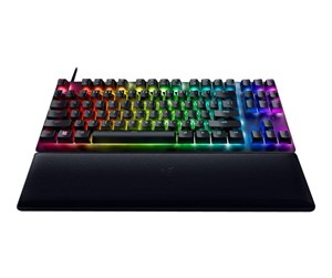 Tastatur - Razer Huntsman V2 TKL Optical Purple - US - Gamingtastatur - Uten numpad - Amerikansk Engelsk - Svart - RZ03-03940300-R3M1