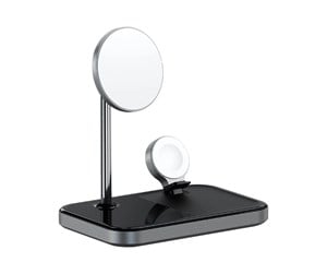 Mobil - Adaptere og ladere - Satechi 3-in-1 Magnetic Wireless Charging Stand - ST-WMCS3M