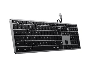 Tastatur - Satechi Slim W3 - Tastatur - Nordisk - Grå - ST-UCSW3M-ND