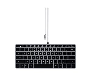 Tastatur - Satechi Slim W1 - Tastatur - Nordisk - Svart - ST-UCSW1M-ND