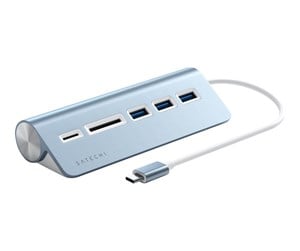 USB-hub - Satechi USB-C Combo Hub for Desktop USB-hub - USB 3.0 - 3 porter - Blå - ST-TCHCRB