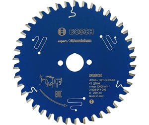 Sirkelsag - Bosch Circular Saw Blade 140 x 20 x 1.8 mm 42T Expert for Aluminium - 2608644092